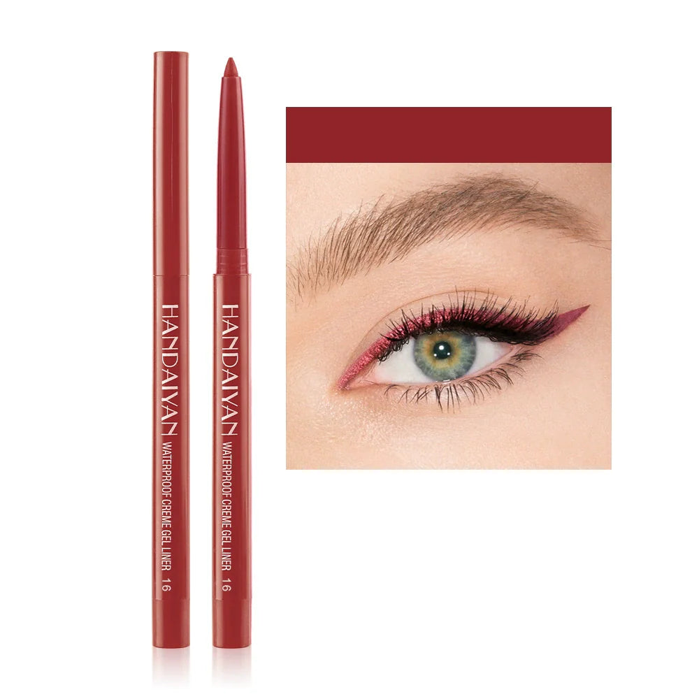 15-Color Waterproof Shimmer Eyeliner
