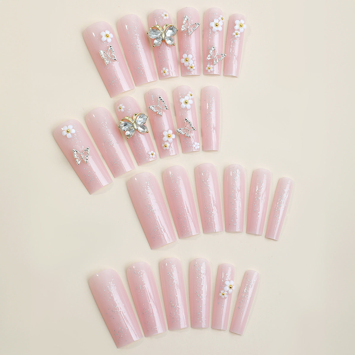 EYESFAV Butterfly Bloom Nails (Long Style)